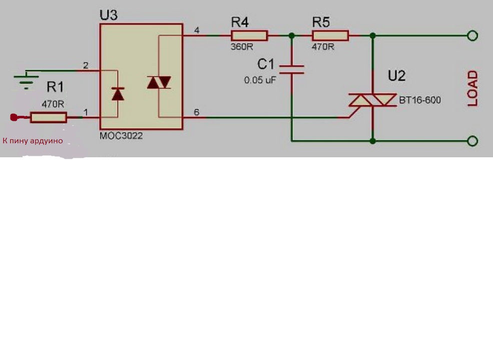 Moc3022 Схема Включения