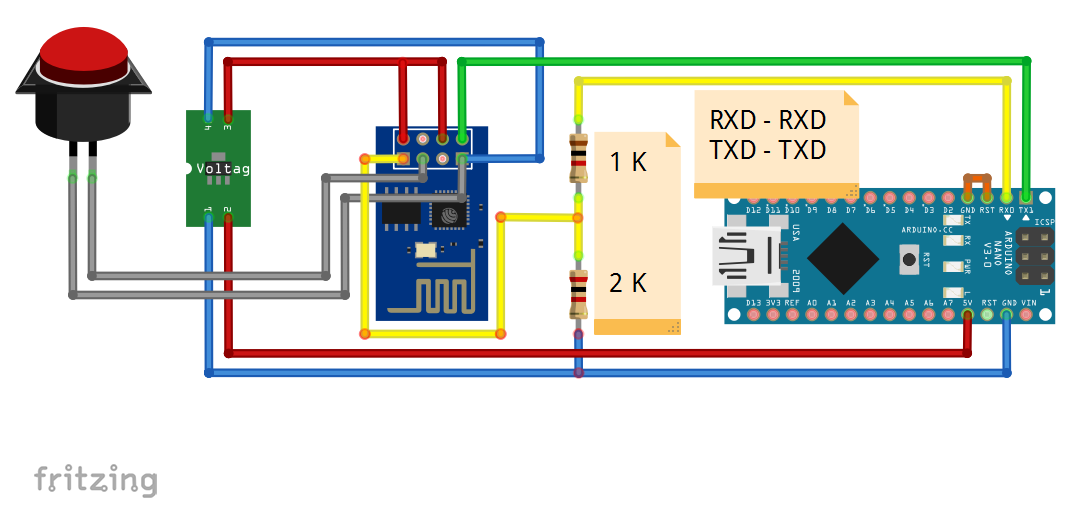 Схема подключения esp8266 к arduino uno