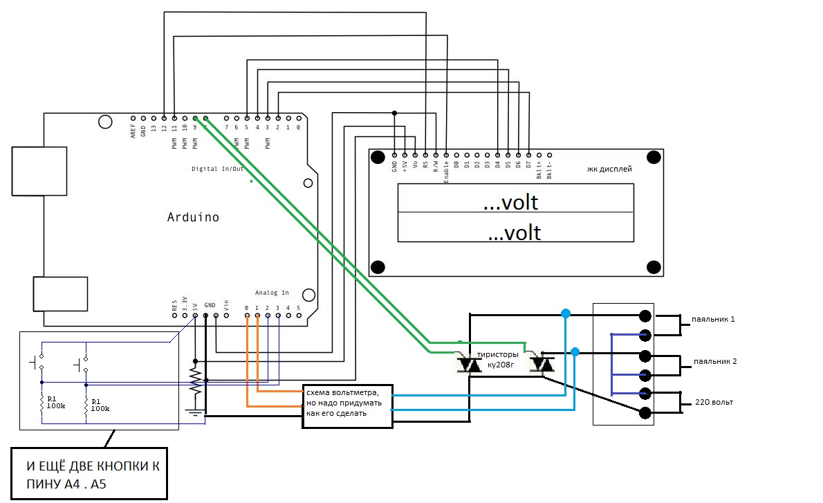 Как сделать вольтметр на ардуино. Самая простая схема для начинающих.
