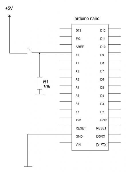Кнопка ардуино схема
